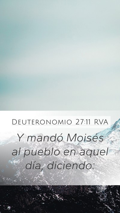 Deuteronomio 27:11 RVA Bible Verse Image