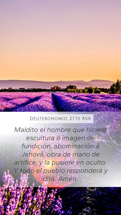 Deuteronomio 27:15 RVA Bible Verse Image