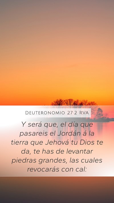 Deuteronomio 27:2 RVA Bible Verse Image