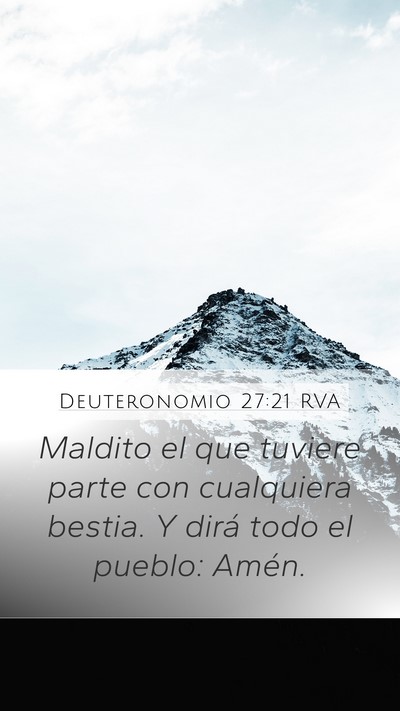 Deuteronomio 27:21 RVA Bible Verse Image