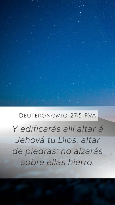 Deuteronomio 27:5 RVA Bible Verse Image