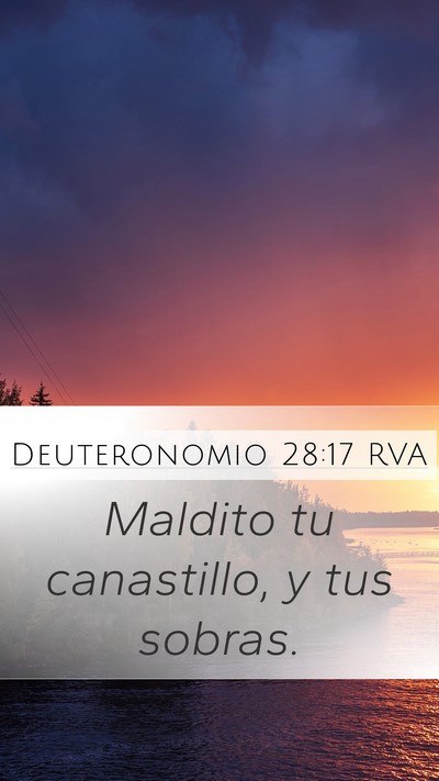 Deuteronomio 28:17 RVA Mobile Phone Wallpaper - Maldito tu canastillo, y tus - Mobile Bible Verse Wallpaper