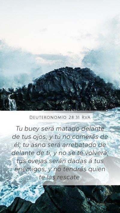 Deuteronomio 28:31 RVA Bible Verse Image