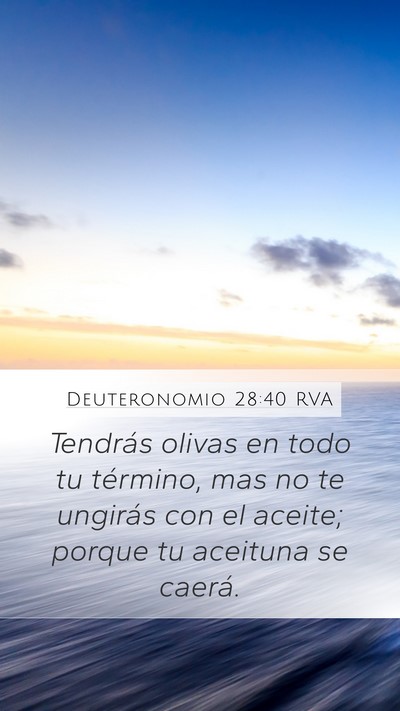 Deuteronomio 28:40 RVA Bible Verse Image