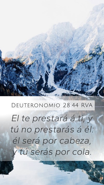Deuteronomio 28:44 RVA Bible Verse Image