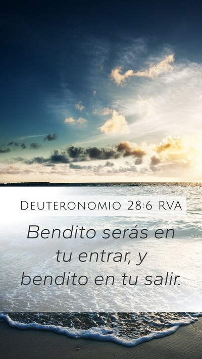 Deuteronomio 28:6 RVA Bible Verse Image