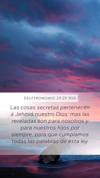Deuteronomio 29:29 RVA Bible Verse Image