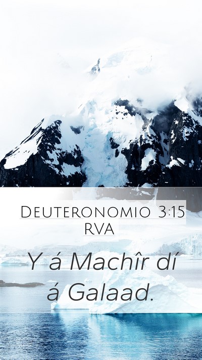 Deuteronomio 3:15 RVA Bible Verse Image