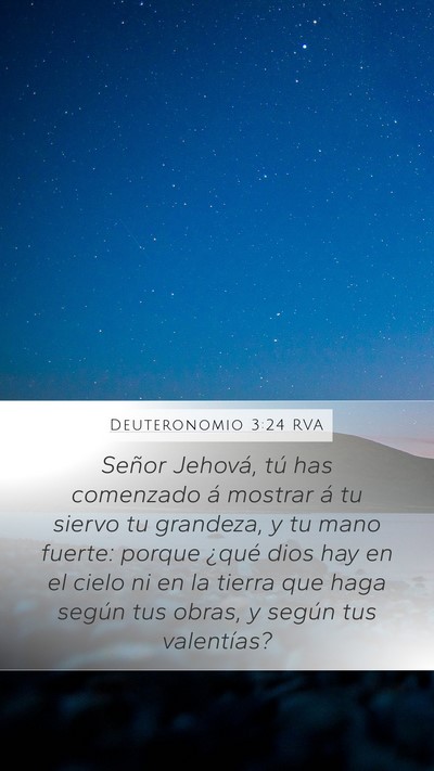 Deuteronomio 3:24 RVA Bible Verse Image