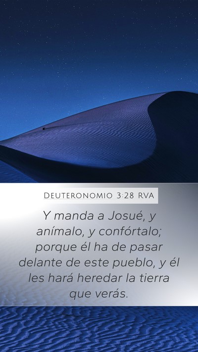 Deuteronomio 3:28 RVA Bible Verse Image