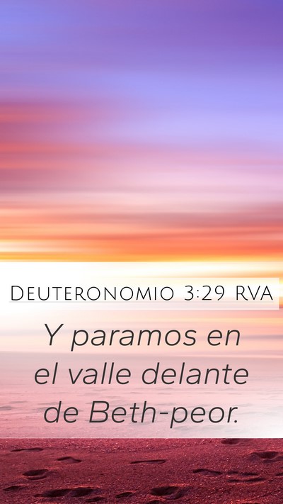 Deuteronomio 3:29 RVA Bible Verse Image