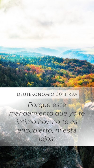 Deuteronomio 30:11 RVA Bible Verse Image