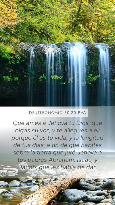 Deuteronomio 30:20 RVA Bible Verse Image