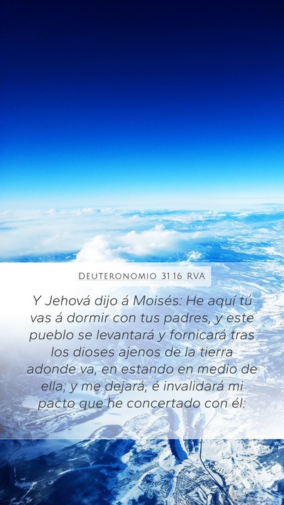 Deuteronomio 31:16 RVA Bible Verse Image