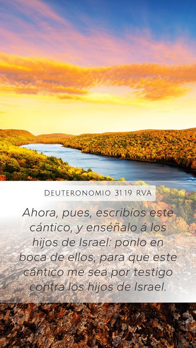 Deuteronomio 31:19 RVA Bible Verse Image