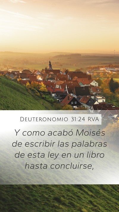 Deuteronomio 31:24 RVA Bible Verse Image