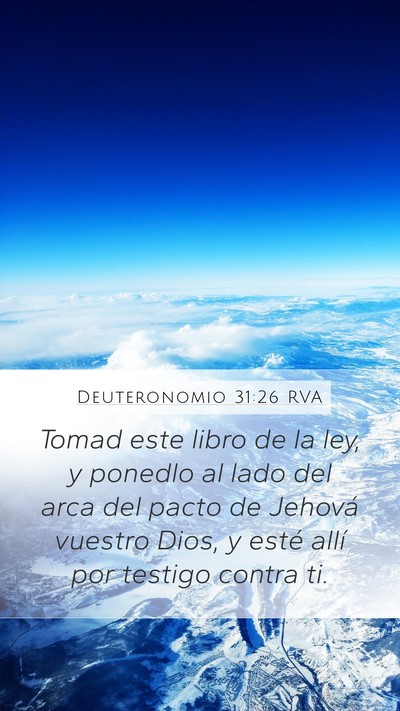 Deuteronomio 31:26 RVA Bible Verse Image