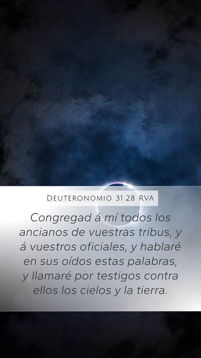 Deuteronomio 31:28 RVA Bible Verse Image