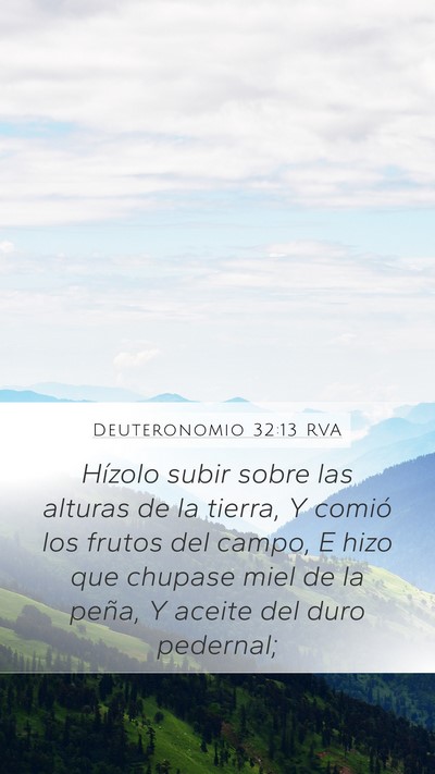 Deuteronomio 32:13 RVA Bible Verse Image