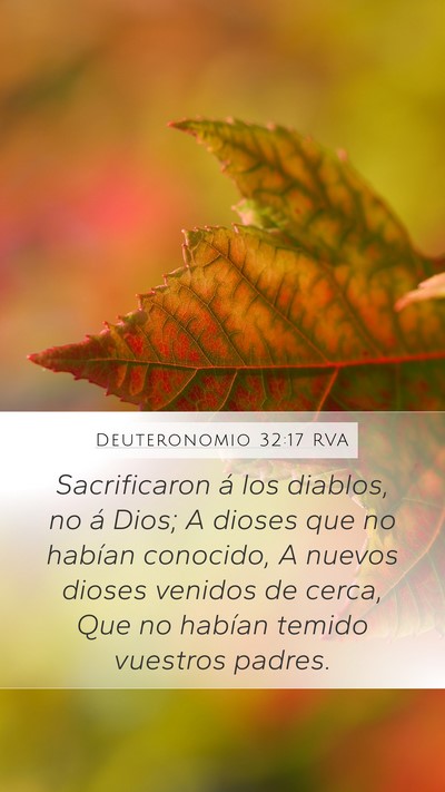 Deuteronomio 32:17 RVA Bible Verse Image
