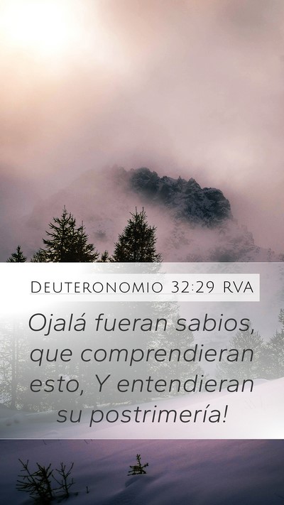 Deuteronomio 32:29 RVA Bible Verse Image
