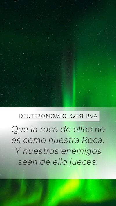 Deuteronomio 32:31 RVA Bible Verse Image
