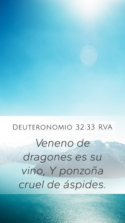 Deuteronomio 32:33 RVA Bible Verse Image