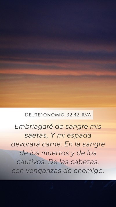 Deuteronomio 32:42 RVA Bible Verse Image