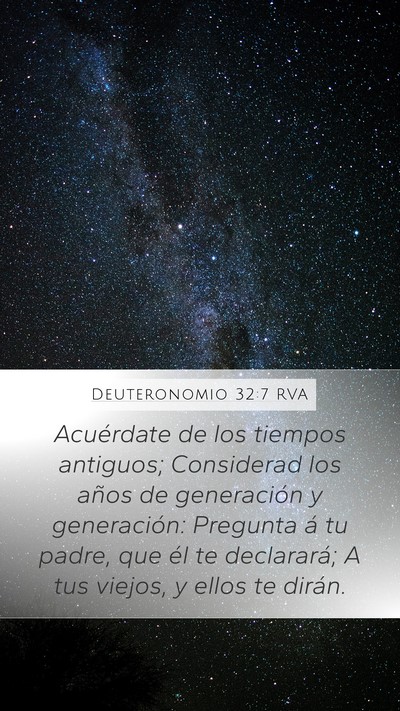 Deuteronomio 32:7 RVA Bible Verse Image