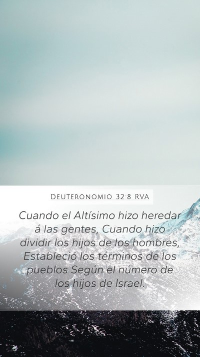 Deuteronomio 32:8 RVA Bible Verse Image