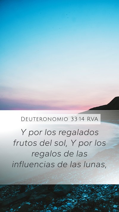 Deuteronomio 33:14 RVA Bible Verse Image