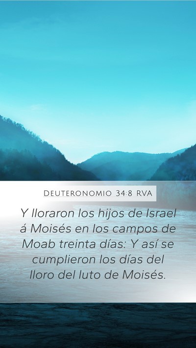 Deuteronomio 34:8 RVA Bible Verse Image
