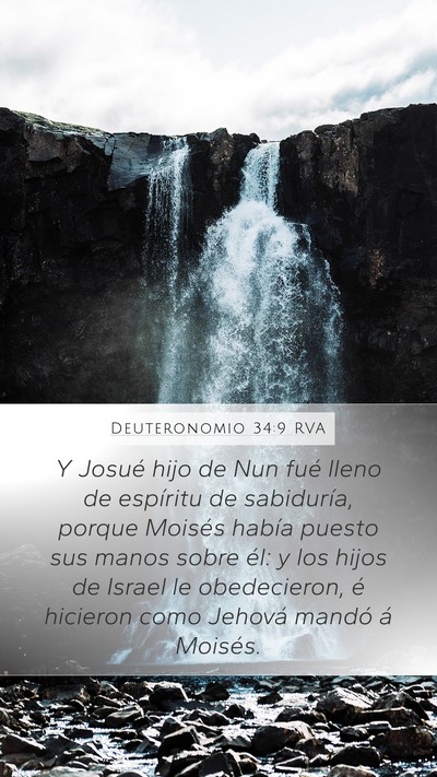 Deuteronomio 34:9 RVA Bible Verse Image