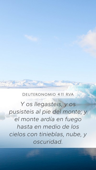 Deuteronomio 4:11 RVA Bible Verse Image