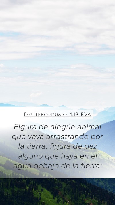 Deuteronomio 4:18 RVA Mobile Phone Wallpaper - Figura de ningún animal que vaya arrastrando por - Mobile Bible Verse Wallpaper