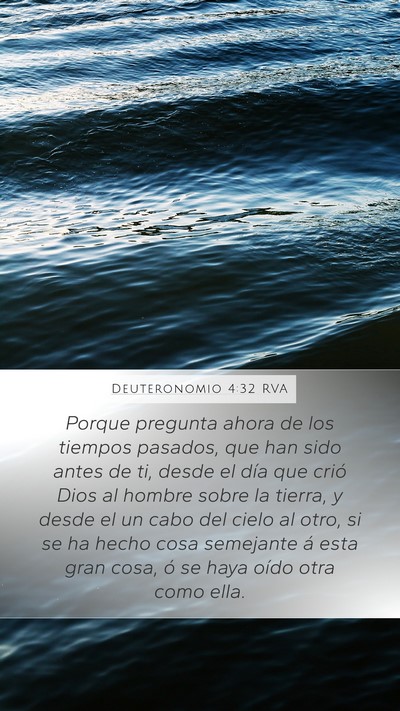 Deuteronomio 4:32 RVA Bible Verse Image