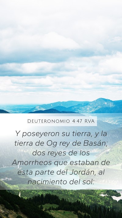 Deuteronomio 4:47 RVA Bible Verse Image