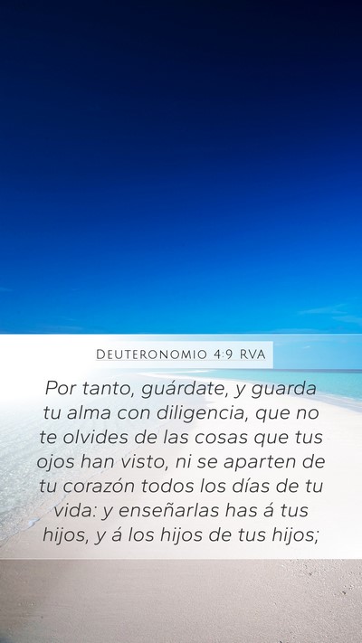 Deuteronomio 4:9 RVA Bible Verse Image