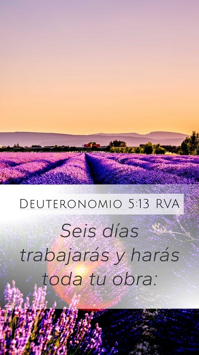 Deuteronomio 5:13 RVA Bible Verse Image