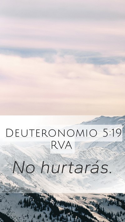 Deuteronomio 5:19 RVA Bible Verse Image