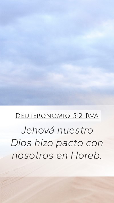 Deuteronomio 5:2 RVA Bible Verse Image