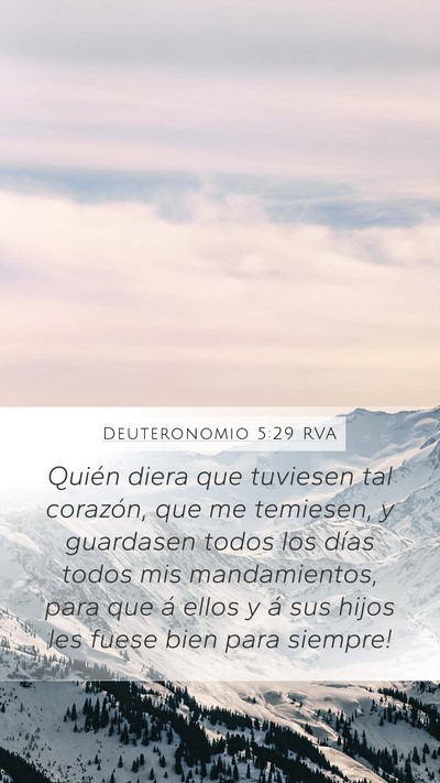 Deuteronomio 5:29 RVA Bible Verse Image