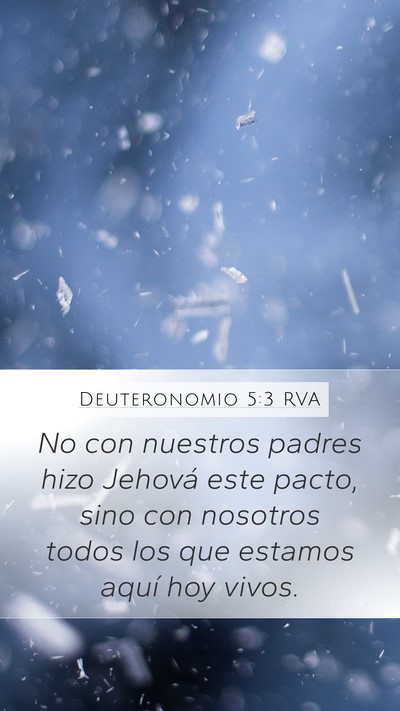 Deuteronomio 5:3 RVA Bible Verse Image