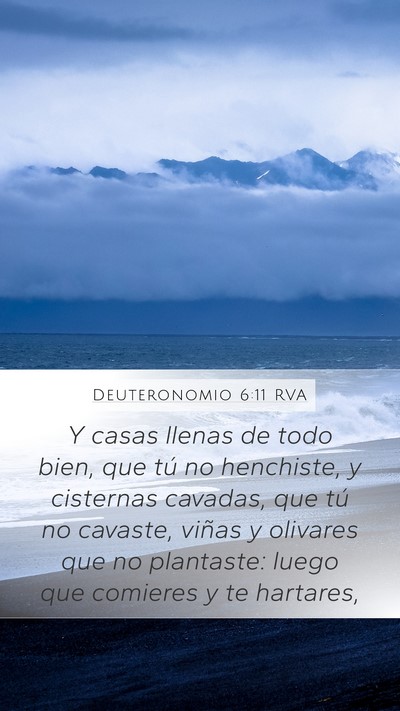 Deuteronomio 6:11 RVA Bible Verse Image