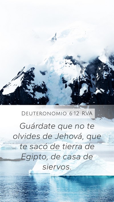 Deuteronomio 6:12 RVA Bible Verse Image