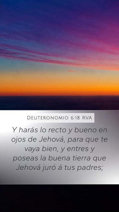Deuteronomio 6:18 RVA Bible Verse Image