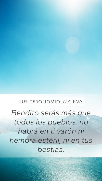 Deuteronomio 7:14 RVA Bible Verse Image