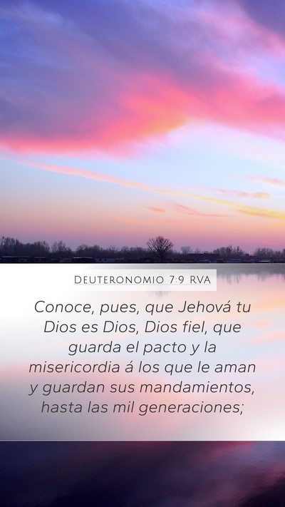 Deuteronomio 7:9 RVA Bible Verse Image