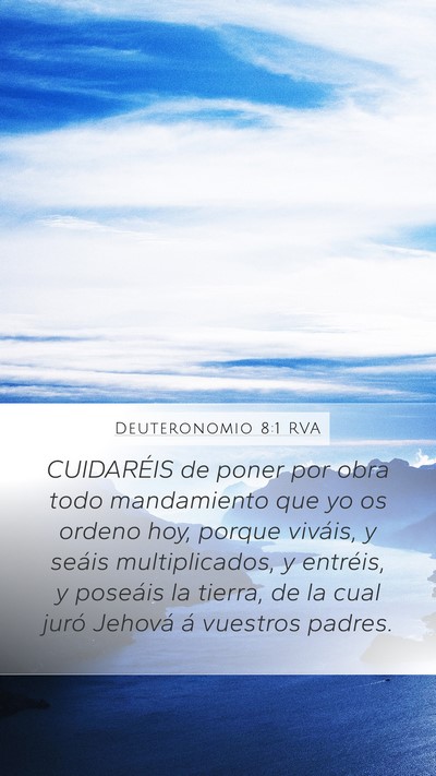 Deuteronomio 8:1 RVA Bible Verse Image