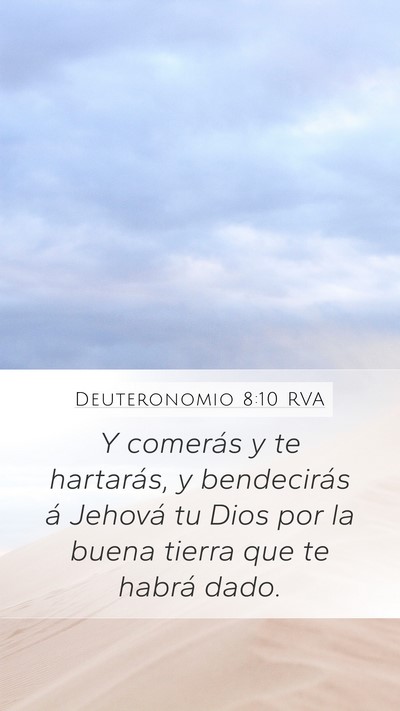 Deuteronomio 8:10 RVA Bible Verse Image